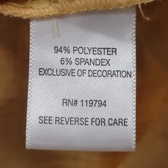 One World Live and let live patterned cap sleeve beaded tunic size Large - Picture 8 of 9